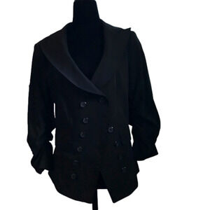 𝅺WOMEN’S jacket/ blazer by Shelli Segal.  Size 8. Black.